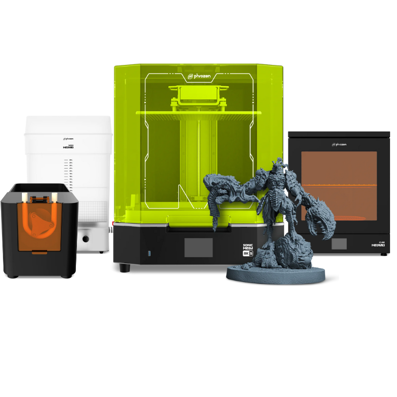 Phrozen Mega 8KS  3D LCD Printer+ Mega Cure S + Mega wash S + Pump and Fill